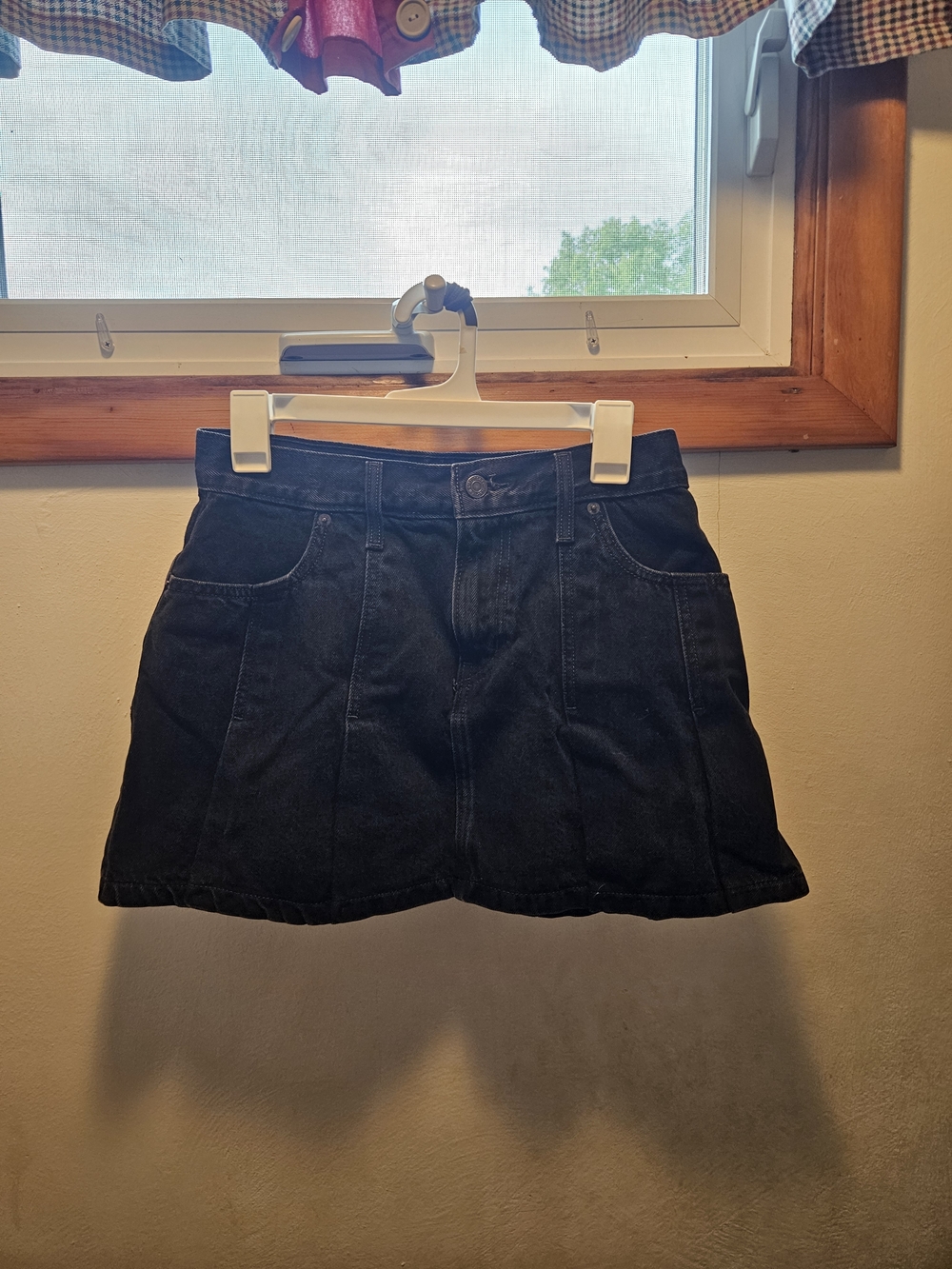Levi's Black Denim Mini Skirt